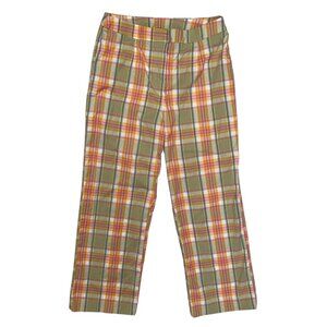 XOXO Plaid Pants Size 5 Y2K Preppy Straight Leg Retro Throwback Tartan Check Mod